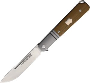KARB113.jpg Flatline Framelock Tan G10