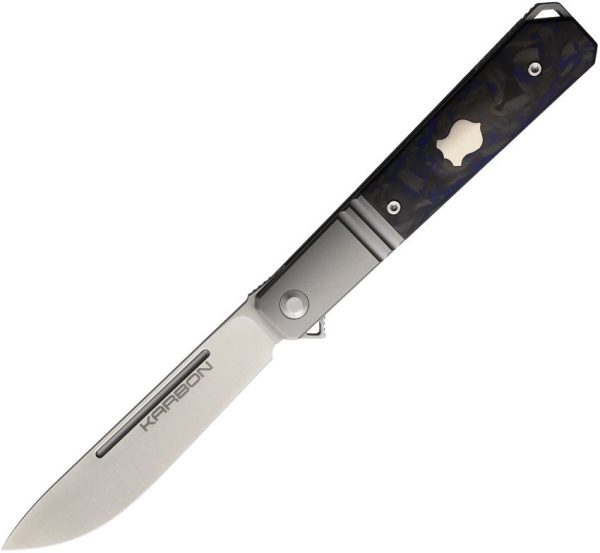 Flatline Framelock Blue CF