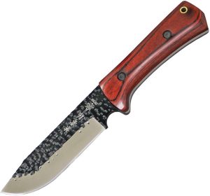 Kanetsune Enyou Tou AUS-8 Hammer Etched Fixed Blade