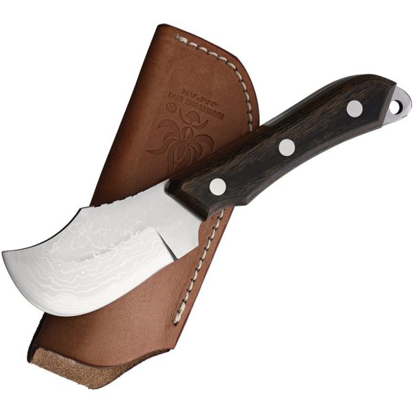 Kanetsune Seseragi Damascus Skinner Fixed Blade