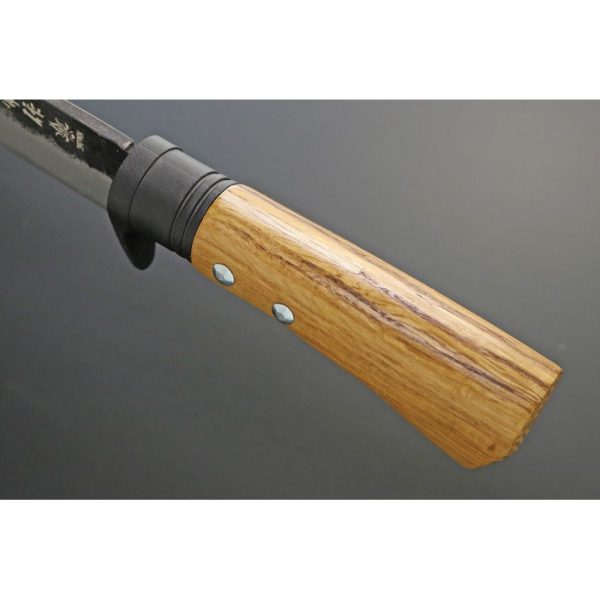 Kanetsune Kuro-One Sanmai Takefu Fixed Blade - Steel Guard