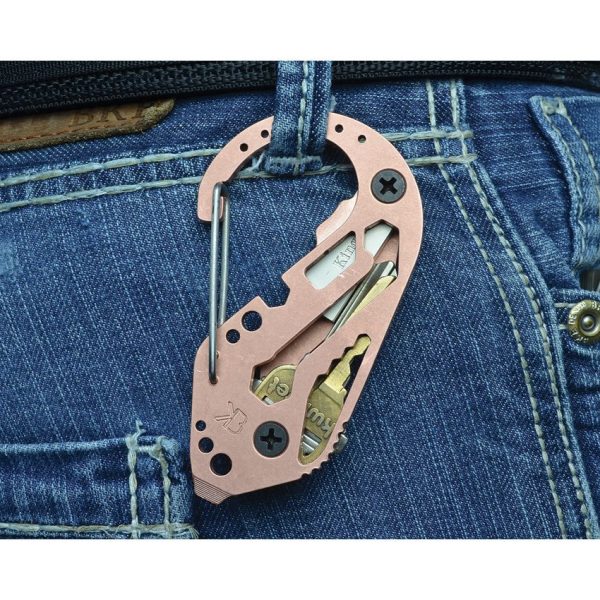 KeyBiner Copper Multi-Tool Carabiner 3.5 inches