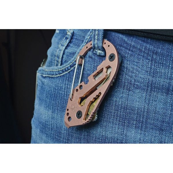 KeyBiner Copper Multi-Tool Carabiner 3.5 inches