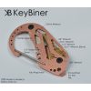 KeyBiner Copper Multi-Tool Carabiner 3.5 inches