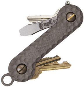 KBR223.jpg KeyBar Cratered Titanium Key Organizer EDC Multi-Tool