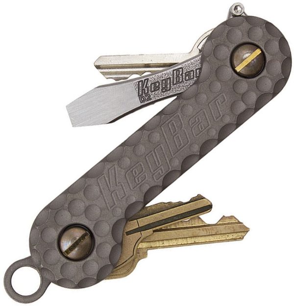 KeyBar Cratered Titanium Key Organizer EDC Multi-Tool