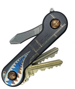 KeyBar Ti Stealth Bomber Titanium Key Organizer Multi Tool