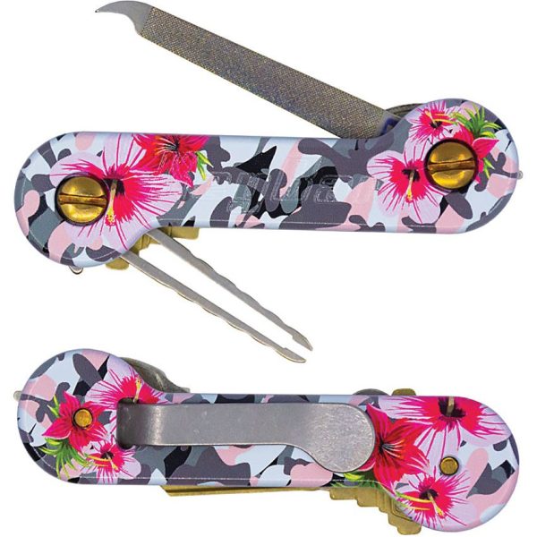 KBR253_add_01.jpg KeyBar Pink Camo Aluminum Key Organizer Clip