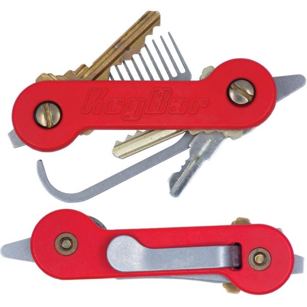KeyBar G10 Red Key Organizer Pocket Clip