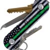 KeyBar Aluminum UV Thin Line Green Key Organizer