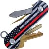 KeyBar Aluminum UV Thin Line Red Key Organizer