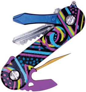 KeyBar Aluminum UV Flashback Key Organizer - 3.5 inches