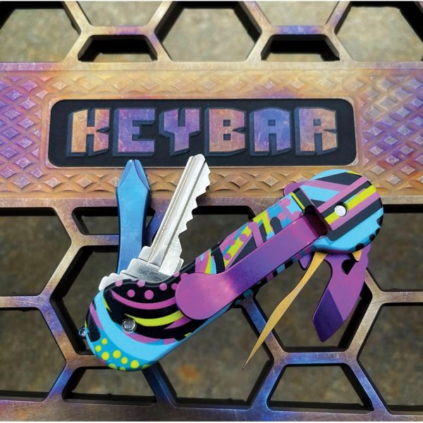 KeyBar Aluminum UV Flashback Key Organizer - 3.5 inches