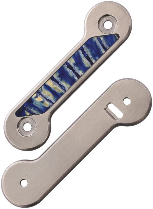 KBR280.jpg KeyBar Ti Mammoth Tooth Blue Titanium Key Organizer