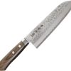 Kanetsune Sairyu Santoku 165mm - Damascus Steel