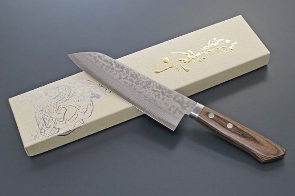 Kanetsune Sairyu Santoku 165mm - Damascus Steel