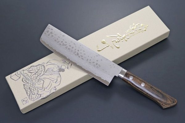 Kanetsune Sairyu Usubagata 165mm - Damascus Blade