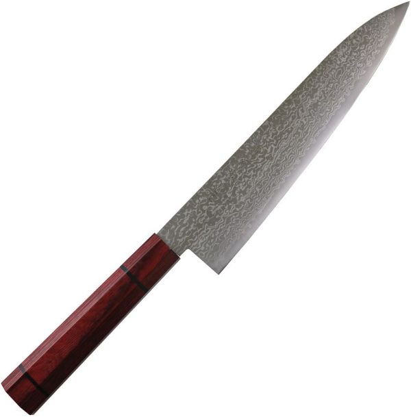 Kanetsune Gyutou Minamo-kaze 210mm Damascus Chef Knife