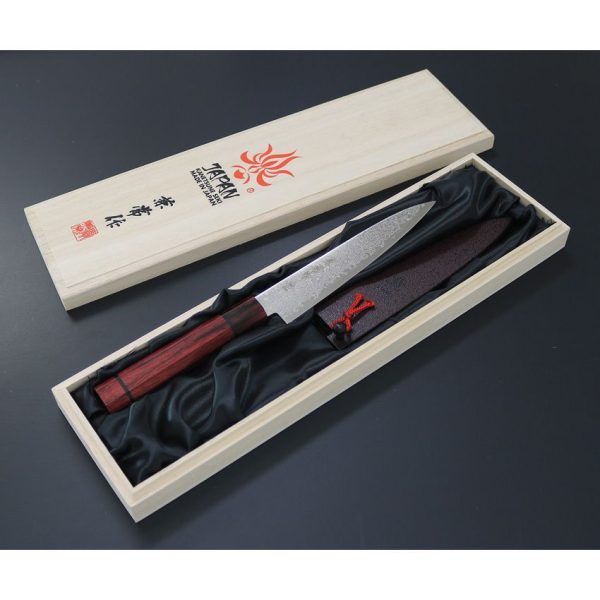 Kanetsune Petty Minamo-kaze 135mm Damascus Knife