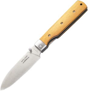 Kanetsune Gaku Style Linerlock Folding Knife 440 Stainless Rosewood