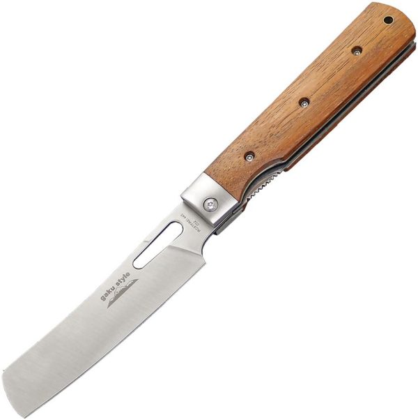 Kanetsube Usuba Linerlock Folding Knife 440 Stainless Rosewood