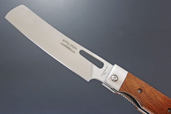 Kanetsube Usuba Linerlock Folding Knife 440 Stainless Rosewood