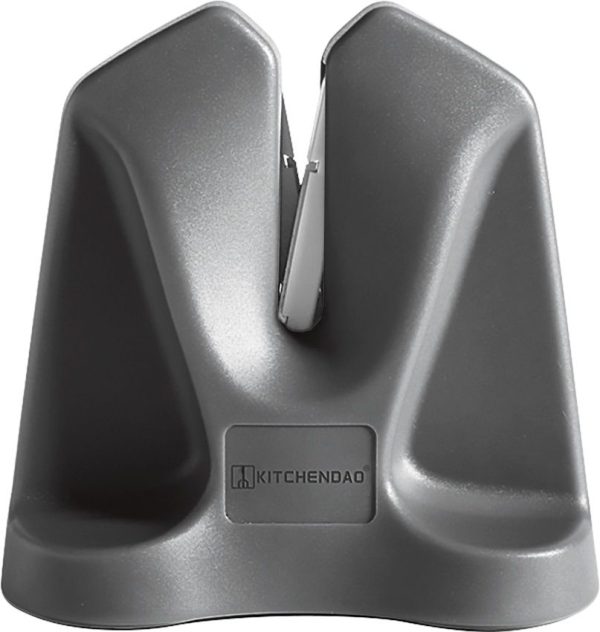 KitchenDAO V Sharpener - Adjustable Angle Gray