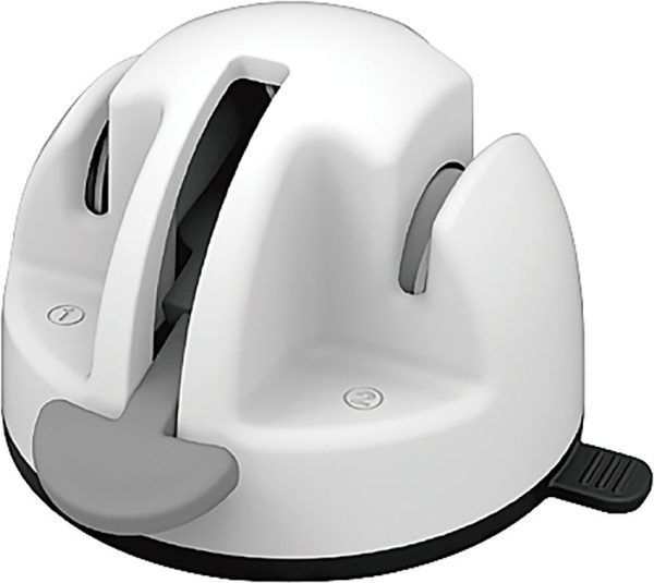 KitchenDAO Mini Knife Sharpener - Dual Wheel White