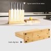 KitchenDAO Magnetic Knife Block Wood - Bamboo 11.8in