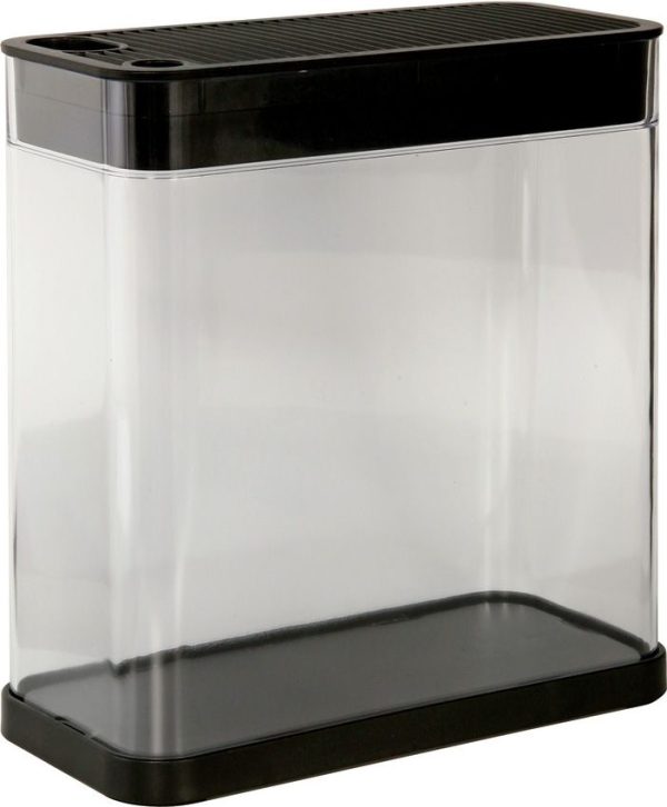 KitchenDAO Rectangular Knife Block - Clear Plastic 9.25in