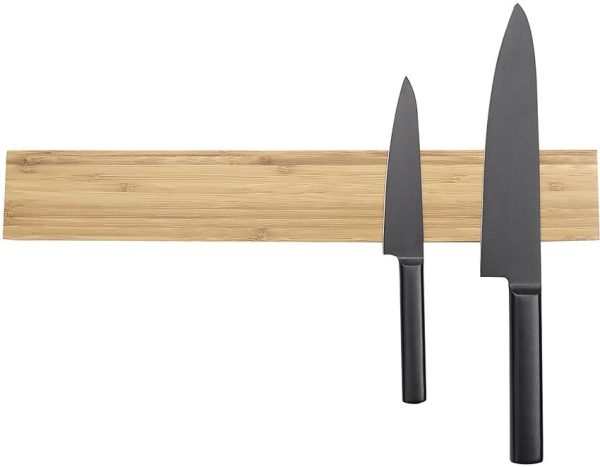 KitchenDAO Bamboo Magnetic Knife Rack - 17in