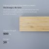 KitchenDAO Bamboo Magnetic Knife Rack - 17in