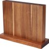 KitchenDAO Magnetic Knife Block Wood - Acacia 11.8in