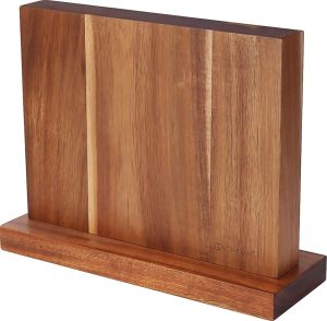 KitchenDAO Magnetic Knife Block Wood - Acacia 11.8in