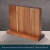 KitchenDAO Magnetic Knife Block Wood - Acacia 11.8in