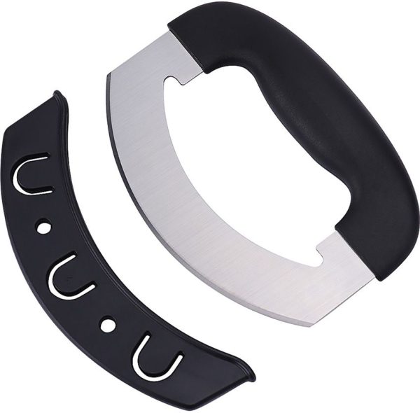 KitchenDAO Mezzaluna Chopper - 6.1in Stainless