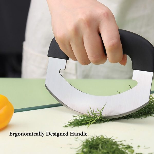 KitchenDAO Mezzaluna Chopper - 6.1in Stainless