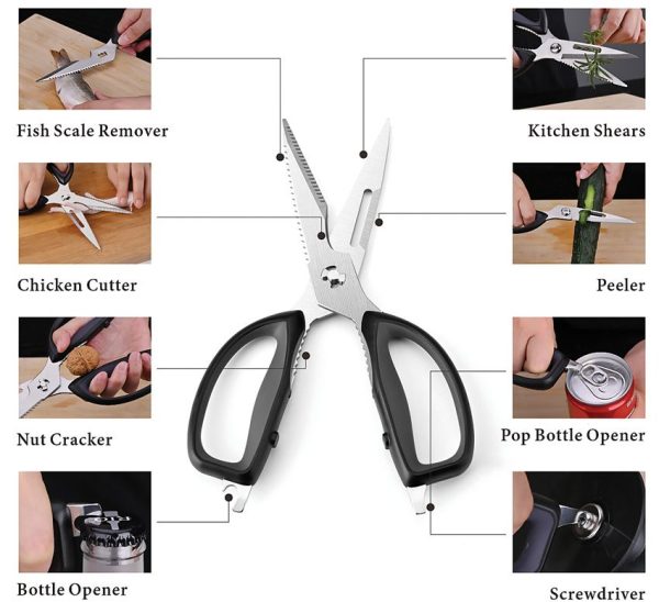 KD20013_add_04.jpg KitchenDAO Kitchen Scissors - 9.63in Multi-Tool
