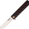 Kensei Linerlock Folding Knife - Black/Red G10