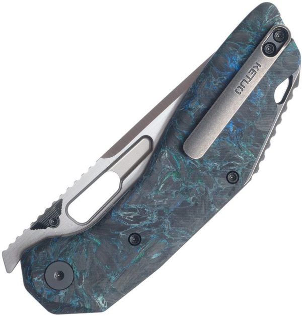 Ketuo Yakuza CF GRN S Folding Knife Green Handle