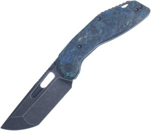 Ketuo Yakuza CF GRN SW Folding Knife Carbon Fiber Green