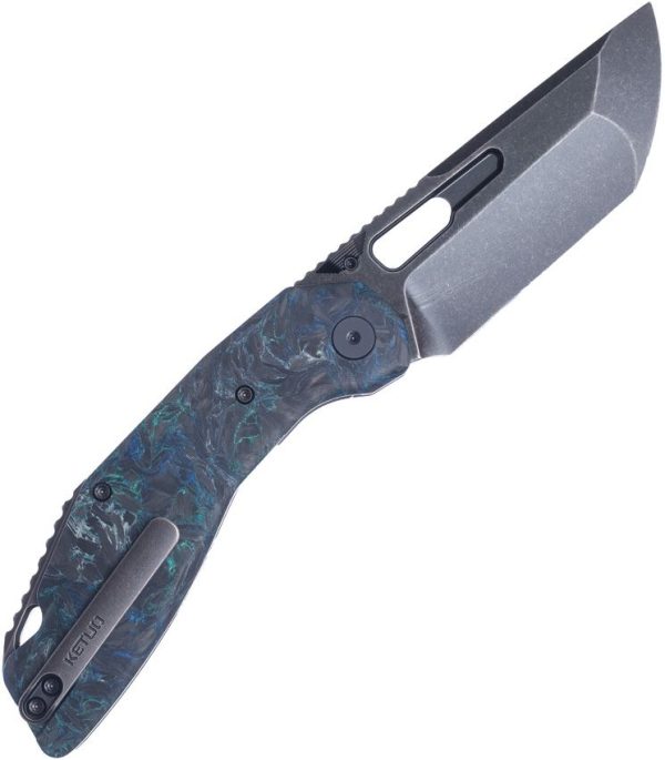 Ketuo Yakuza CF GRN SW Folding Knife Carbon Fiber Green