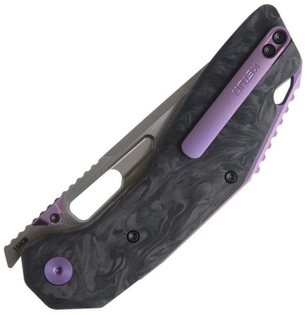 Ketuo Yakuza CF PUE S Folding Knife Carbon Fiber Handle