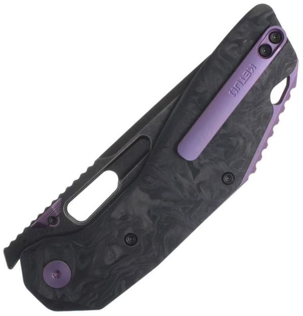 Ketuo Yakuza CF PUE SW Folding Knife Carbon Fiber