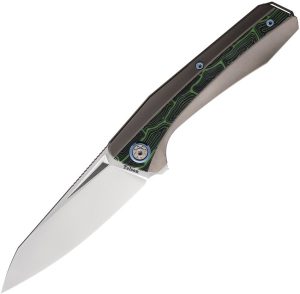 Ketuo Telson Framelock Titanium Green G10