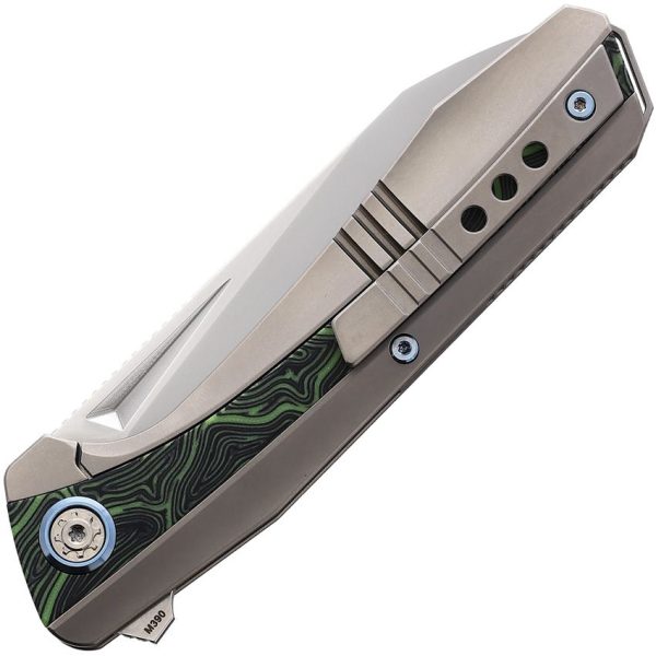 Ketuo Telson Framelock Titanium Green G10