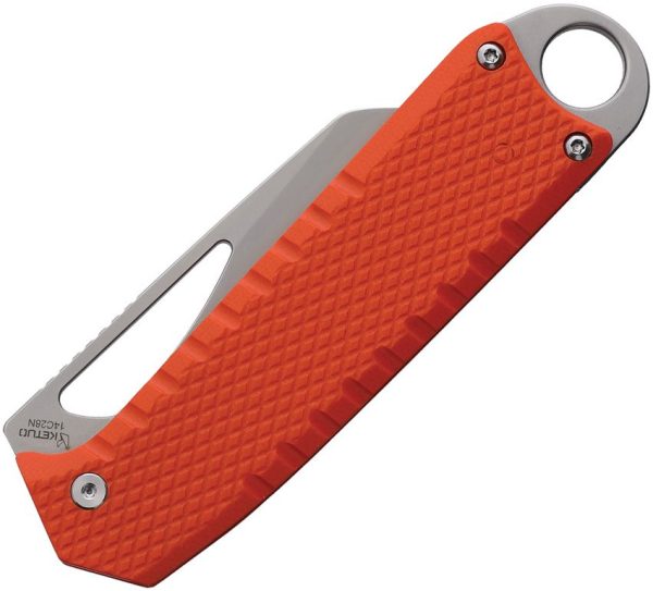 Ketuo Ventr Orange G10 Folding Knife 14C28N Tanto Blade