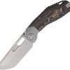 Ketuo Yakuza Framelock M390 Tanto Folding Knife Titanium Carbon Fiber