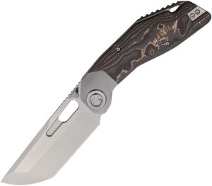 Ketuo Yakuza Framelock M390 Tanto Folding Knife Titanium Carbon Fiber