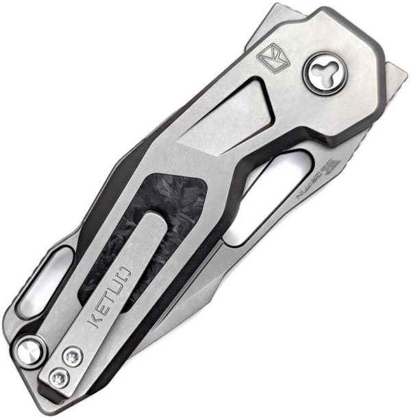 Ketuo Mini Griffin Button Linerlock Folding Knife M390 Titanium